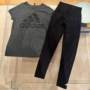 Adidas Tshirt and Leggings
